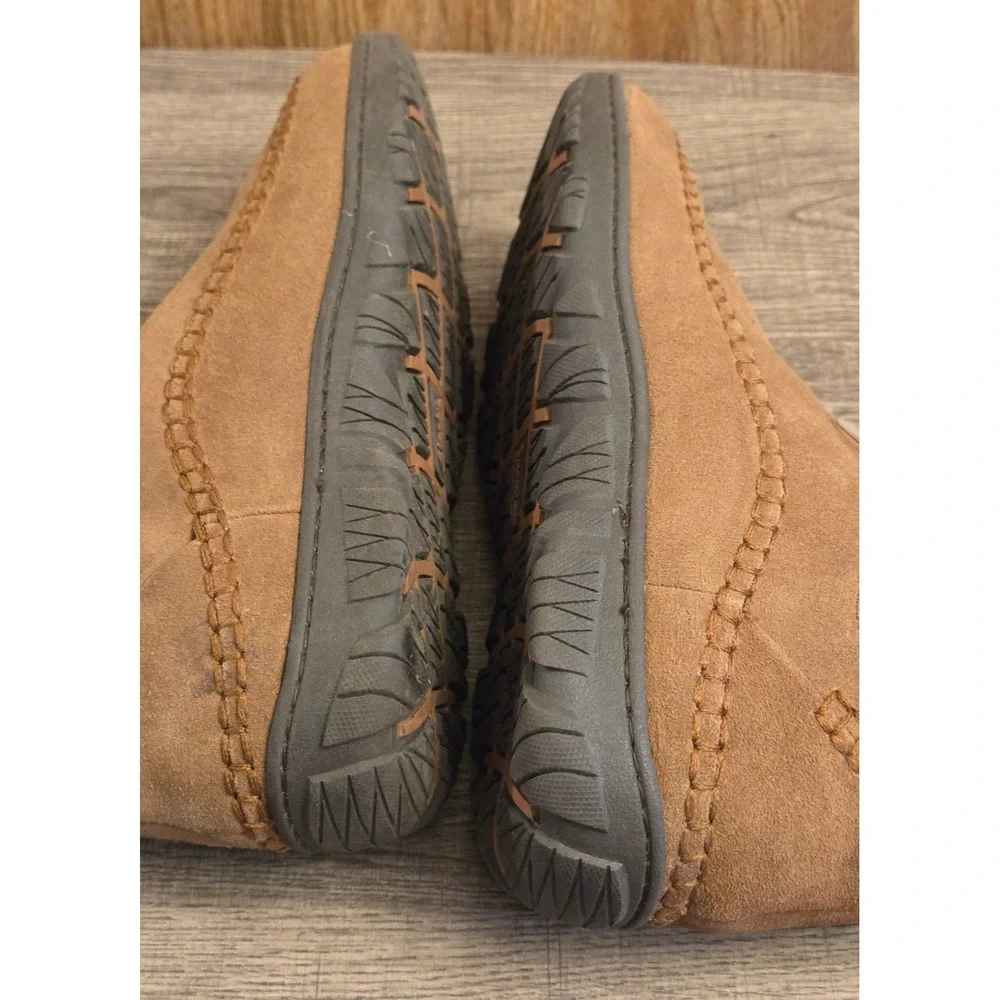 Clarks Mid Casual‎ Slippers Shoes Mens Size 10 Brown Tan